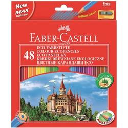 Kleurpotlood   Castle zeskantig karton etui met 48 stuks