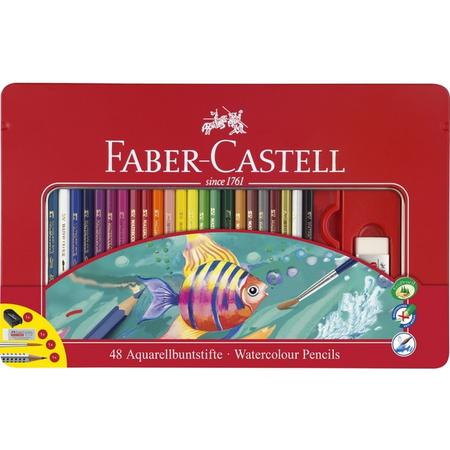 Set aquarelpotloden Faber-Castell 48 stuks