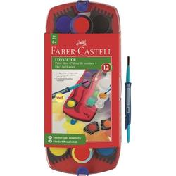 Verfdoos Faber-Castell Connector 12 kleuren met penseel