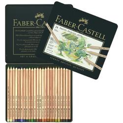 pastelpotlood Faber Castell Pitt metalen etui a 24 stuks