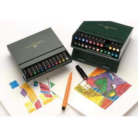tekenstift Faber Castell Pitt Artist Pen Brush 24-delig Studiobox