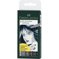 tekenstift Faber Castell Pitt Artist Pen Soft Brush etui
