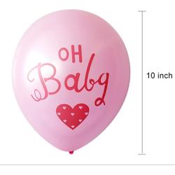 Fabs World ballon Oh Baby roze