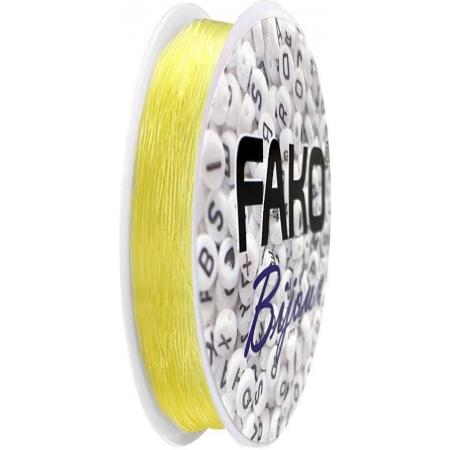 Fako Bijoux® - Elastisch Nylon Draad - Sieraden Maken - 0.5mm - 10 Meter - Geel