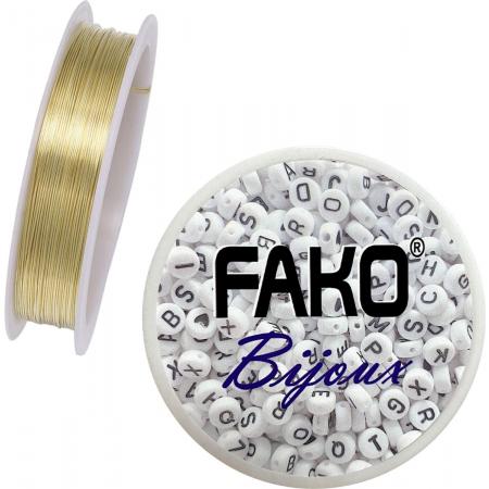 Fako Bijoux® - Koperdraad - Metaaldraad - Sieraden Maken - 0.25mm - 30 Meter - Goud