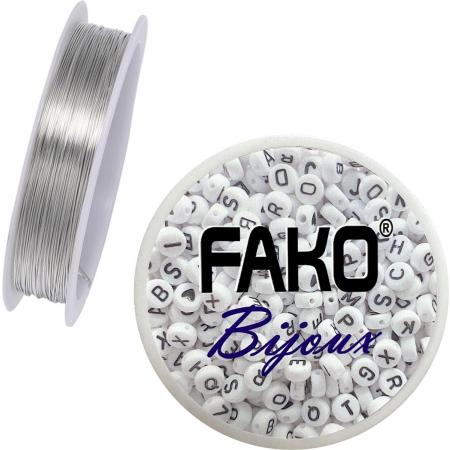 Fako Bijoux® - Koperdraad - Metaaldraad - Sieraden Maken - 0.5mm - 7 Meter - Zilver