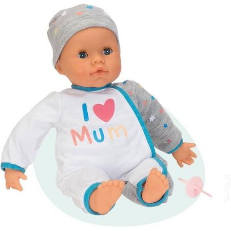 Falca Interactieve Babypop 38 Cm I Love Mum Wit