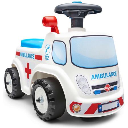 Falk Ambulance Ride-on - Unisex - Wit - Loopauto