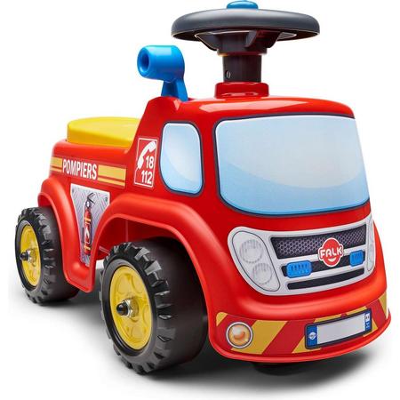 Falk Fireman Ride-on - Unisex - Rood Geel - Loopauto