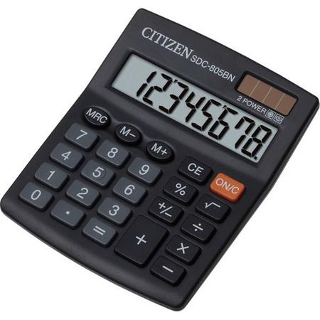 Citizen SDC-805BN Desktop Basisrekenmachine Zwart calculator