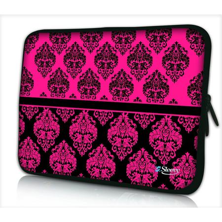 Laptophoes 13,3 inch roze patroon chique - Sleevy