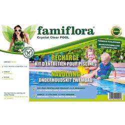 Famiflora Zwembad Onderhoudskit met 2x2L Crystal Clear - voor een helder zwembad!
