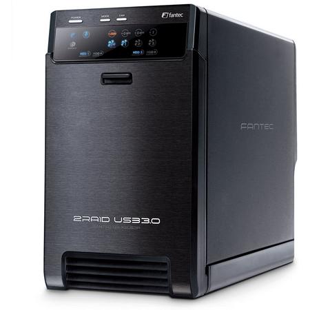 FANTEC QB-X2US3R zwart 2x3,5 SATA RAID HDD USB3.0