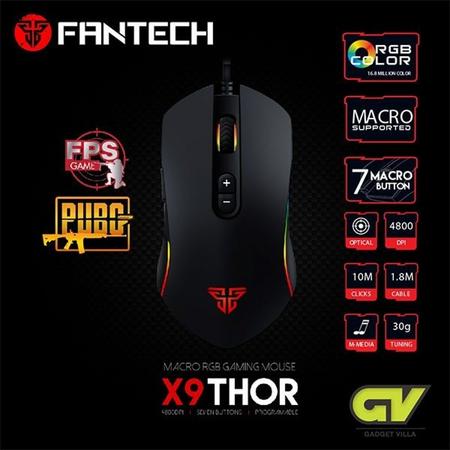 Fantech X9 Thor gaming muis - Zwart