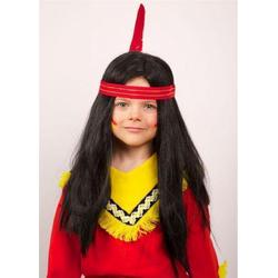 Indianen kinderpruik met lang haar