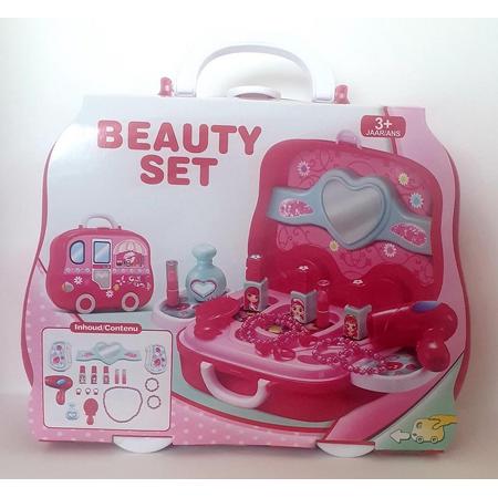 18- delige Kinder Beauty Set - Koffer - Verrijdbaar