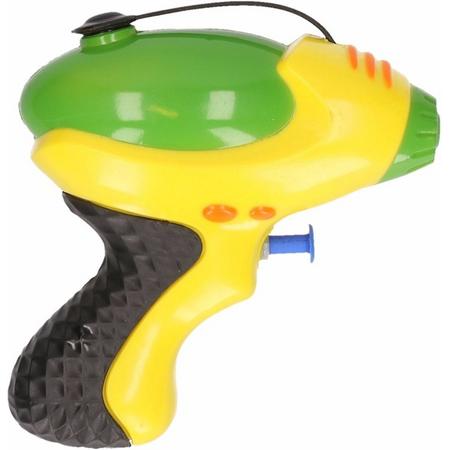 Waterpistool geel/groen 10 cm