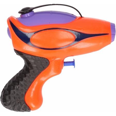 Waterpistool oranje/paars 10 cm