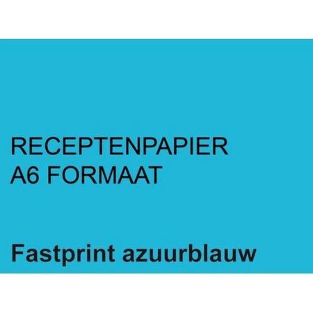 Receptpapier fastprint a6 80gr lichtblauw