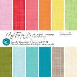 Colorful Canvas 6x6 Inch Paper Pad (EP-93)