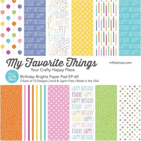 My Favorite Things - Papierblok Birthday Brights - 24 vel