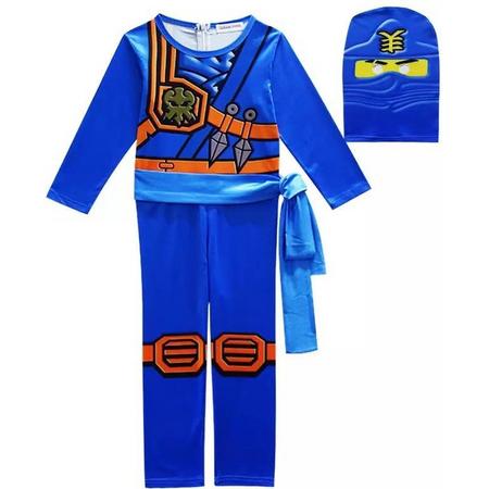 Ninjago verkleedpak - Blauw - Maat 110