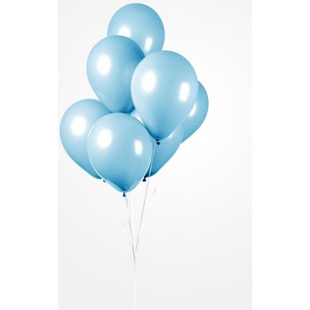 25 Ballonnen Licht Blauw, 30 cm , Helium geschikt, Verjaardag, Feest, Geboorte Jongen