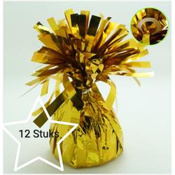 Ballon gewichtje 170 gr Goud Kleur 12 stuks, Verjaardag, Themafeest