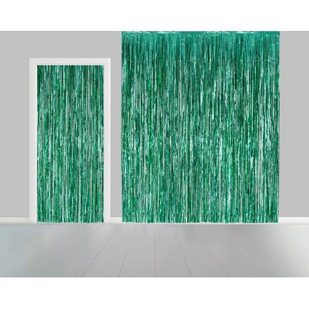 Groen deurgordijn, Wand decoratie, Folie, BRANDVERTRAGEND
