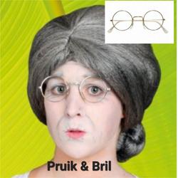 Sarah/ Oma Pruik & Brilletje, 50 Jaar, Verjaardag, Themafeest.