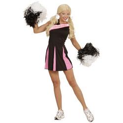 Cheerleader zwart roze-Maat:L