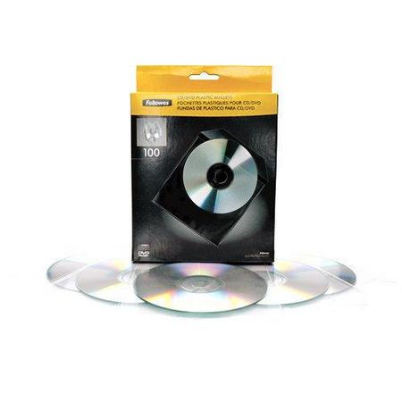 CD PLASTIC ENVELOPES 100PK