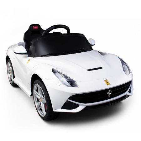 Ferrari F12 Berlinetta Elektrische Kinderauto 12 V - Wit