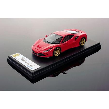 Ferrari F8 Tributo 2019 Red with Golden Wheels