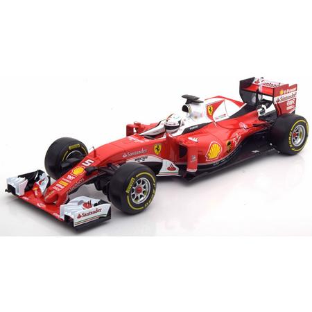 Ferrari SF16-H 2016 S.Vettel 1-18 Burago Special Edition voor Italia ( zwarte Doos )