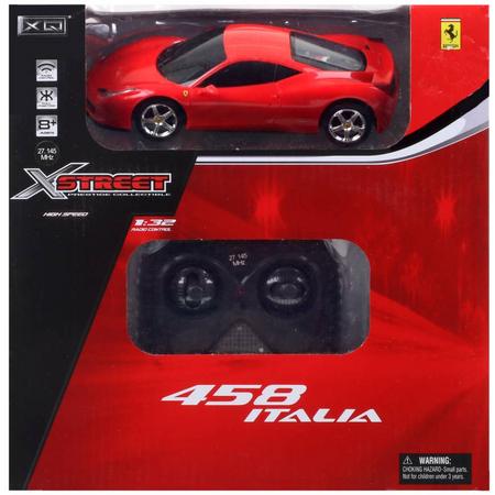 XQ Toys  X Street Ferrari 458 Italia 1:32 afstandsbestuurbare auto Remote Controlled rood