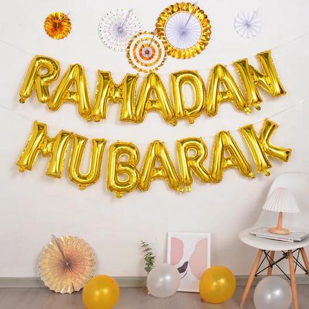 Festivz Ramadan decoratie - Ramadan Mubarak Set - Ramadan Feestdecoratie - Ramadan Decoratie - Goud