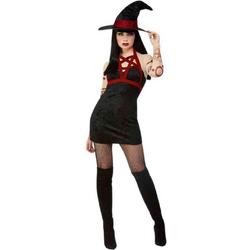 Fever Kostuum -XS- Satanic Witch Zwart