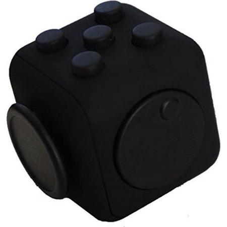 Fidget Cube Friemelkubus - Anti Stress Cube - Speelgoed Tegen Stress - Meer Focus & Concentratie - Fidget - Zwart