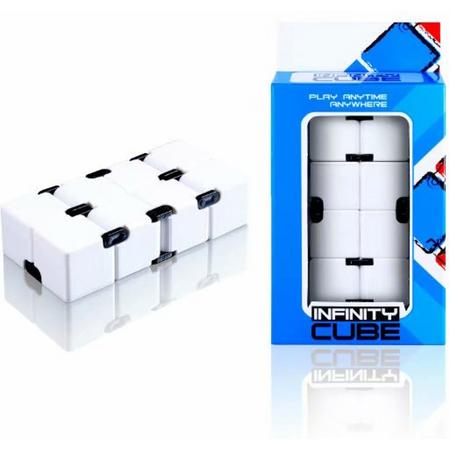 Infinity Fidget Cube wit - friemel kubus
