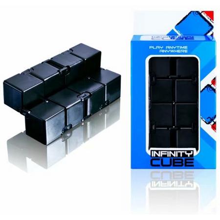 Infinity Fidget Cube zwart - friemel kubus