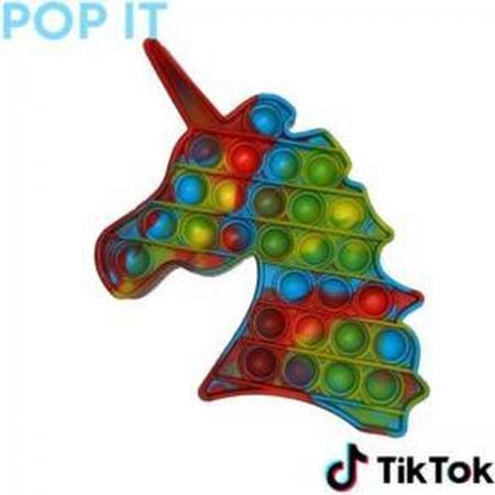 Pop IT Eenhoorn – Camouflage meerdere kleuren Pop It Fidget - anti stress speelgoed 