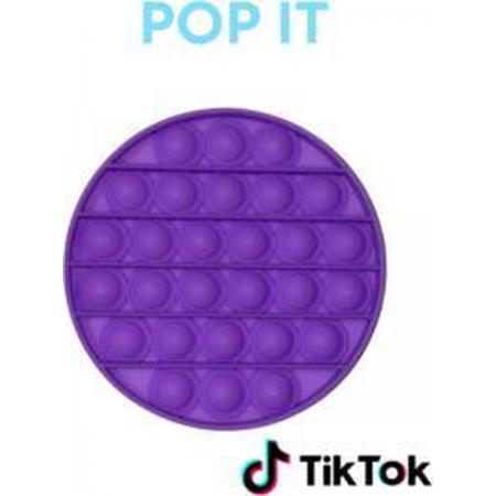 Pop IT Rond – Paars Pop It Fidget - anti stress speelgoed 