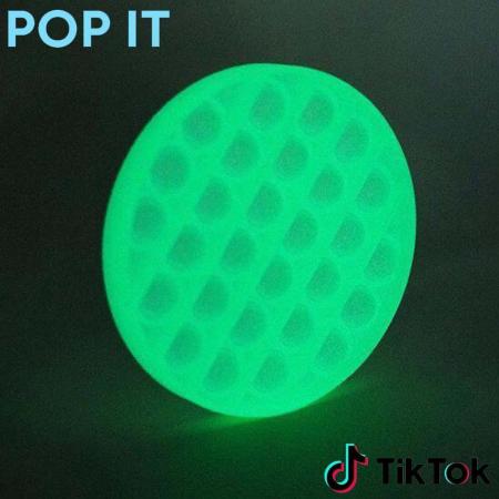 Pop IT – Rond – Glow In The Dark Pop It Fidget - anti stress speelgoed 