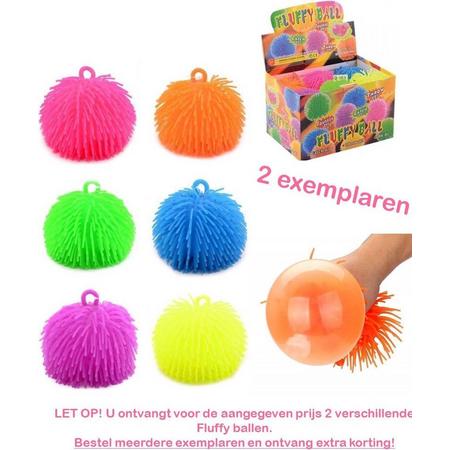 Fluffy Bal - Super elastische bal van 15 cm - 2 exemplaren - Fidget Toys tip