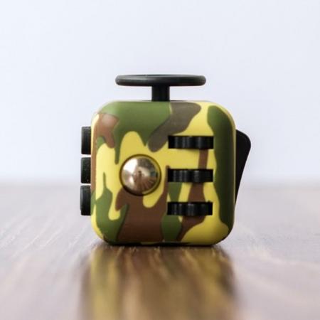 Fidget Cube Green Camo / Friemelkubus Groene Camouflage