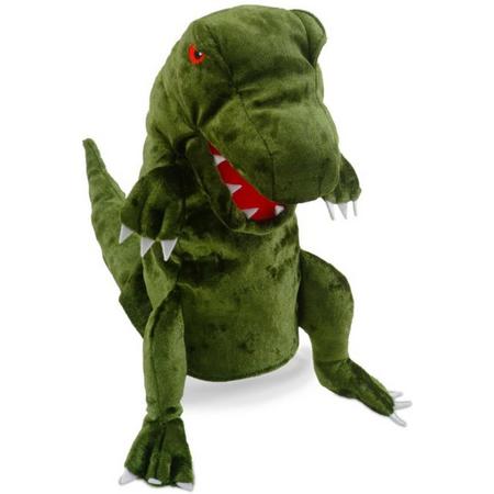Fiesta Crafts Green Dinosaur Hand Puppet