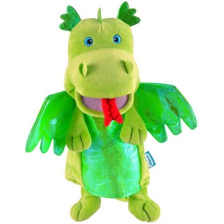 Fiesta Crafts Green Dragon Hand Puppet