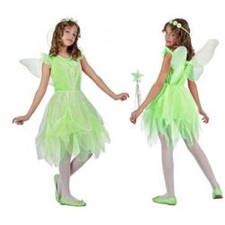 Groene toverfee/elf verkleedset voor meisjes - carnavalskleding - voordelig geprijsd 104 (3-4 jaar)