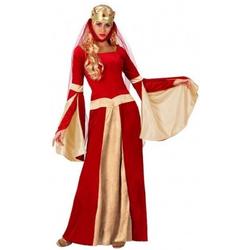 Middeleeuwse koningin verkleed jurk voor dames - voordelig geprijsd XS/S (34-36)
